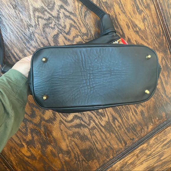 Albano Multicolor Mix Match Pattern Black Purse Hand Bag Cross Body - Picture 6 of 12